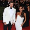 Victoria Beckham, David Beckham - Soirée du Met Ball / Costume Institute Gala 2014: "Charles James: Beyond Fashion" à New York. Le 5 mai 2014.
