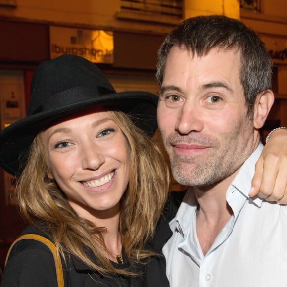 Exclusif - Laura Smet et Jalil Lespert - L'acteur et réalisateur Jalil Lespert fête ses 40 ans au restaurant l'Oiseau à Paris le 3 juin 2016. © Cyril Moreau/Bestimage