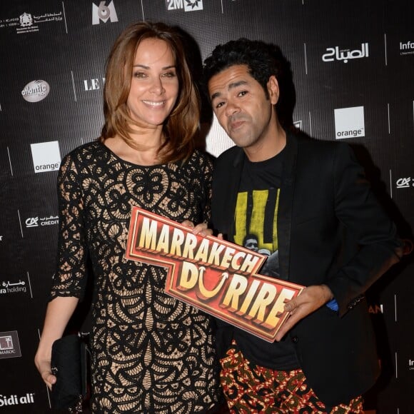 Exclusif - Jamel Debbouze et sa femme Melissa Theuriau au cocktail "Aftershow" dans le cadre du festival Marrakech du Rire 2016. Marrakech, le 4 juin 2016. © Bellack Rachid/Bestimage