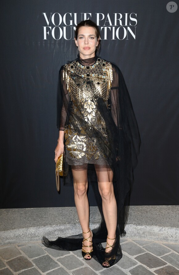 Charlotte Casiraghi à la soirée Vogue Foundation Gala lors de la fashion week à Paris, le 5 juillet 2016