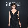 Milla Jovovich à la soirée Vogue Foundation Gala lors de la fashion week à Paris, le 5 juillet 2016