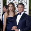 Sylvester Stallone et sa fille Sistine Rose Stallone - 73e cérémonie annuelle des Golden Globe Awards à Beverly Hills, le 10 janvier 2016. © Olivier Borde/Bestimage