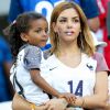 Isabelle Matuidi (la femme de Blaise Matuidi) et sa fille Naëlle lors du match de l'Euro 2016 Allemagne-France au stade Vélodrome à Marseille, France, le 7 juillet 2016. © Cyril Moreau/Bestimage