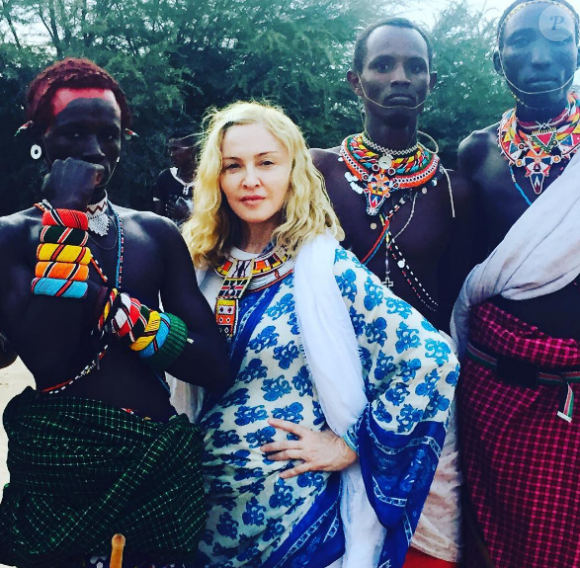 Madonna et ses enfants, Lourdes Leon, Rocco et David Banda et Mercy James sont en voyage humanitaire au Malawi. Photo publiée sur Instagram, le 6 juillet 2016
