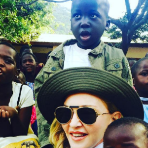 Madonna et ses enfants, Lourdes Leon, Rocco et David Banda et Mercy James sont en voyage humanitaire au Malawi. Photo publiée sur Instagram, le 7 juillet 2016