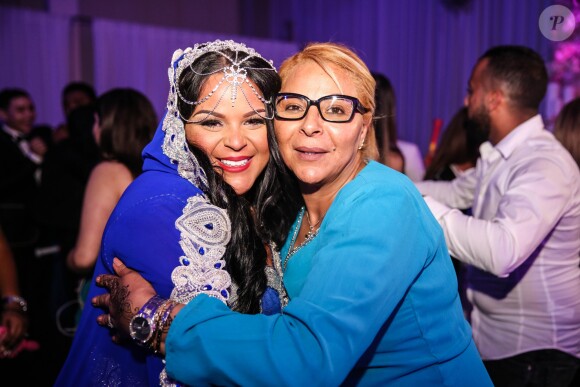 Exclusif - Fiançailles de Sarah Fraisou ("Les Anges 8") avec Malik, la cérémonie s'est déroulée dans une salle des fêtes de la région parisienne en présence de leurs familles le 8 juillet 2016.