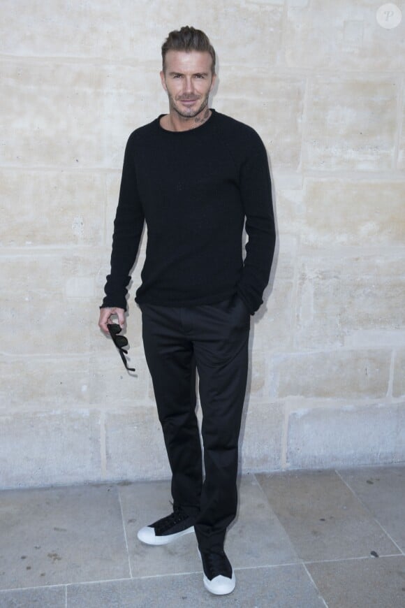 David Beckham au défilé de mode Louis Vuitton Hommes printemps-été 2017 au Palais Royal à Paris le 23 juin 2016. © Olivier Borde / Bestimage