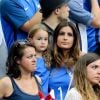 Marine Lloris (La Femme de Hugo Loris) et sa fille Anna-Rose lors du match de la finale de l'Euro 2016 Portugal-France au Stade de France à Saint-Denis, France, le 10 juillet 2016. © Cyril Moreau/Bestimage