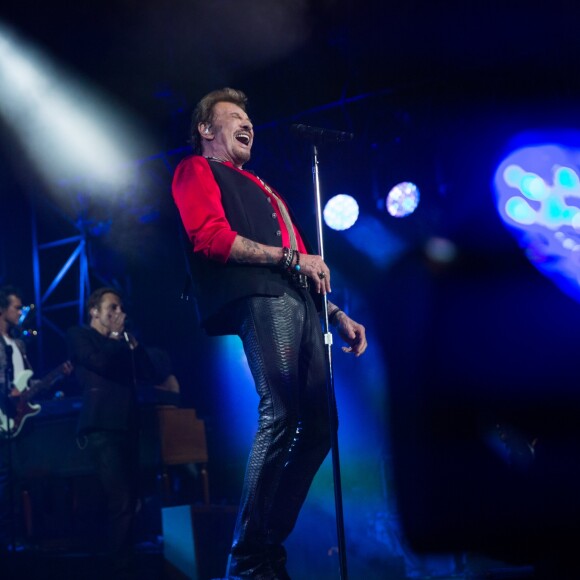 Exclusif - Johnny Hallyday en concert dans les Arènes de Nîmes - Jour 2 - Le 3 juillet 2015