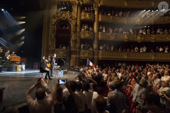 Johnny Hallyday en concert à l'Opéra Garnier pour un gala de charité en faveur de Vaincre le cancer, à Paris le 10 juillet 2016 © OLIVIER BORDE / BESTIMAGE