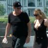 Mariah Carey et James Packer arrivent à l'Heliport de Londres, le 11 juillet 2016