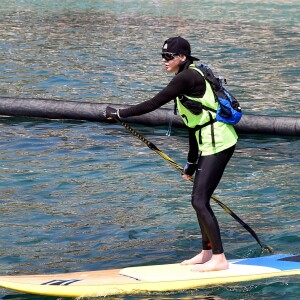 Exclusif - La princesse Charlene de Monaco a participé le 25 juin 2016 à la 2e édition de la Riviera Sup Race, une course de paddle de 14 kilomètres (Monaco, Italie, Menton, Roquebrune-Cap-Martin) organisée par l'association Hoé Hoé, en compagnie de son frère Gareth Wittstock. Son époux le prince Albert II de Monaco en a donné le départ sur la plage du Larvotto et était présent à Roquebrune-Cap-Martin pour l'accueillir à son arrivée, après 2h52 d'effort en plein soleil. © Bruno Bebert - Olivier Huitel/Pool Restreint Monaco/Bestimage-Crystal