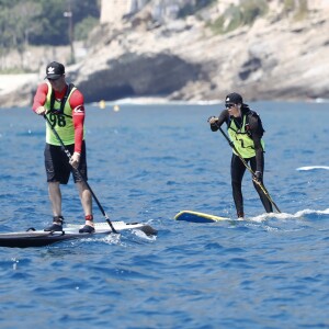 Exclusif - Charlene de Monaco a participé le 25 juin 2016 à la 2e édition de la Riviera Sup Race, une course de paddle de 14 kilomètres (Monaco, Italie, Menton, Roquebrune-Cap-Martin) organisée par l'association Hoé Hoé, en compagnie de son frère Gareth Wittstock. Son époux le prince Albert II de Monaco en a donné le départ sur la plage du Larvotto et était présent à Roquebrune-Cap-Martin pour l'accueillir à son arrivée, après 2h52 d'effort en plein soleil. © Bruno Bebert - Olivier Huitel/Pool Restreint Monaco/Bestimage-Crystal