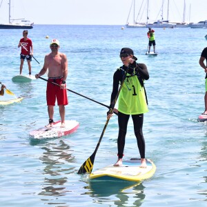 Exclusif - La princesse Charlene a participé le 25 juin 2016 à la 2e édition de la Riviera Sup Race, une course de paddle de 14 kilomètres (Monaco, Italie, Menton, Roquebrune-Cap-Martin) organisée par l'association Hoé Hoé, en compagnie de son frère Gareth Wittstock. Son époux le prince Albert II de Monaco en a donné le départ sur la plage du Larvotto et était présent à Roquebrune-Cap-Martin pour l'accueillir à son arrivée, après 2h52 d'effort en plein soleil. © Bruno Bebert - Olivier Huitel/Pool Restreint Monaco/Bestimage-Crystal