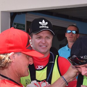 Exclusif - La princesse Charlene a participé le 25 juin 2016 à la 2e édition de la Riviera Sup Race, une course de paddle de 14 kilomètres (Monaco, Italie, Menton, Roquebrune-Cap-Martin) organisée par l'association Hoé Hoé, en compagnie de son frère Gareth Wittstock. Son époux le prince Albert II de Monaco en a donné le départ sur la plage du Larvotto et était présent à Roquebrune-Cap-Martin pour l'accueillir à son arrivée, après 2h52 d'effort en plein soleil. © Bruno Bebert - Olivier Huitel/Pool Restreint Monaco/Bestimage-Crystal