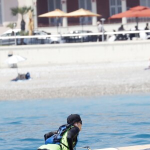 Exclusif - La princesse Charlene de Monaco a pris part le 25 juin 2016 à la 2e édition de la Riviera Sup Race, une course de paddle de 14 kilomètres (Monaco, Italie, Menton, Roquebrune-Cap-Martin) organisée par l'association Hoé Hoé, en compagnie de son frère Gareth Wittstock. Son époux le prince Albert II de Monaco en a donné le départ sur la plage du Larvotto et était présent à Roquebrune-Cap-Martin pour l'accueillir à son arrivée, après 2h52 d'effort en plein soleil. © Claudia Albuquerque/Bestimage