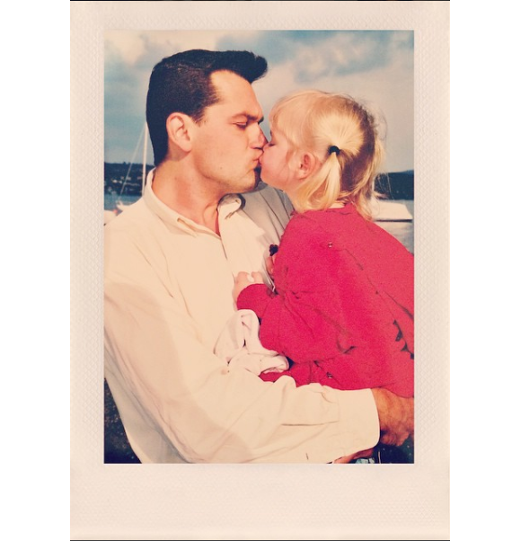 Camille Gottlieb avec son père Jean-Raymond Gottlieb, photo partagée sur Instagram en 2014. "Mon seul amour", a-t-elle écrit en légende.
