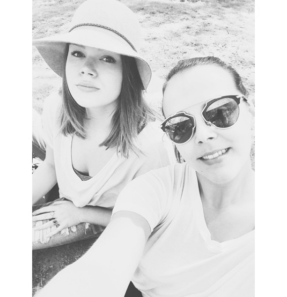 Camille Gottlieb et Pauline Ducruet dans Central Park au printemps 2015, photo Instagram.