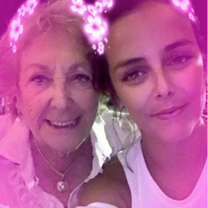 Pauline Ducruet snappant avec sa grand-mère en juillet 2016, photo Instagram.
