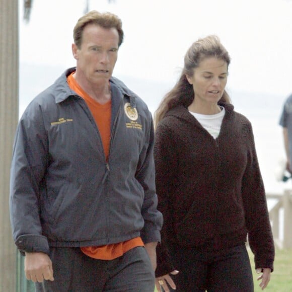 Arnold Schwarzenegger et Maria Shriver à Santa Monica le 24 mai 2008