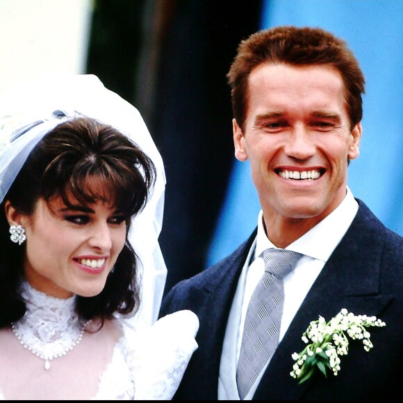 ARNOLD SCHWARZENEGGER ET MARIA SHRIVER, LE JOUR DE LEUR MARIAGE EN 1986