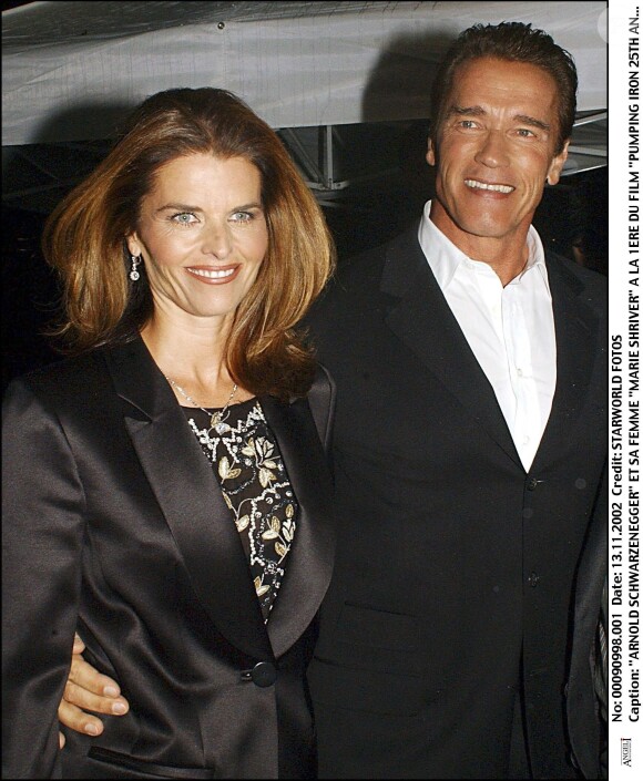 Arnold Schwarzenegger et Maria Shriver à la première du film "Arnold le Magnifique" à New York le 13 novembre 2002