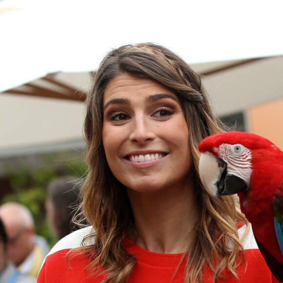 Laury Thilleman - People au village des Internationaux de Tennis de Roland Garros le 26 mai 2016. © Dominique Jacovides / Bestimage