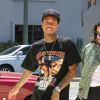 Tyga et Kylie Jenner arrive aux Milk Studios à Los Angeles, le 19 juillet 2016.