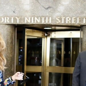 Céline Dion arrive dans les studios de la NBC pour les répétitions de l'émission de Jimmy Fallon à New York. Le 21 juillet 2016