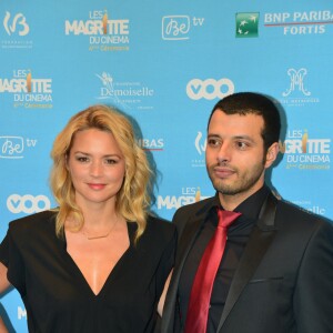 Virginie Efira et son compagnon Mabrouk El Mechri assistent à la 4ème Cérémonie des Magritte du Cinéma, au Square à Bruxelles, le 1er février 2014.