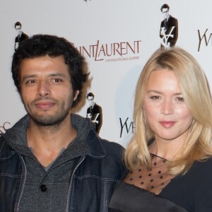 Virginie Efira et son compagnon Mabrouk El Mechri à Paris, le 19 décembre 2013.