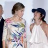 La reine Letizia d'Espagne, vêtue d'une robe Zara achetée en 2011 pour la modique somme de 39,95 euros, présidait le 21 juillet 2016 la remise des Prix nationaux de la mode à Madrid.
