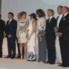 La reine Letizia d'Espagne, vêtue d'une robe Zara achetée en 2011 pour la modique somme de 39,95 euros, présidait le 21 juillet 2016 la remise des Prix nationaux de la mode à Madrid.