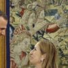 Le roi Felipe VI d'Espagne en audience avec la présidente du congrès des députés Ana Pastor à Madrid le 20 juillet 2016