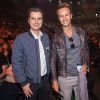 Cyril Féraud et Laurent Luyat - People au concert de Michel Polnareff à l'AccorHotels Arena de Paris le 7 mai 2016. © Cyril Moreau