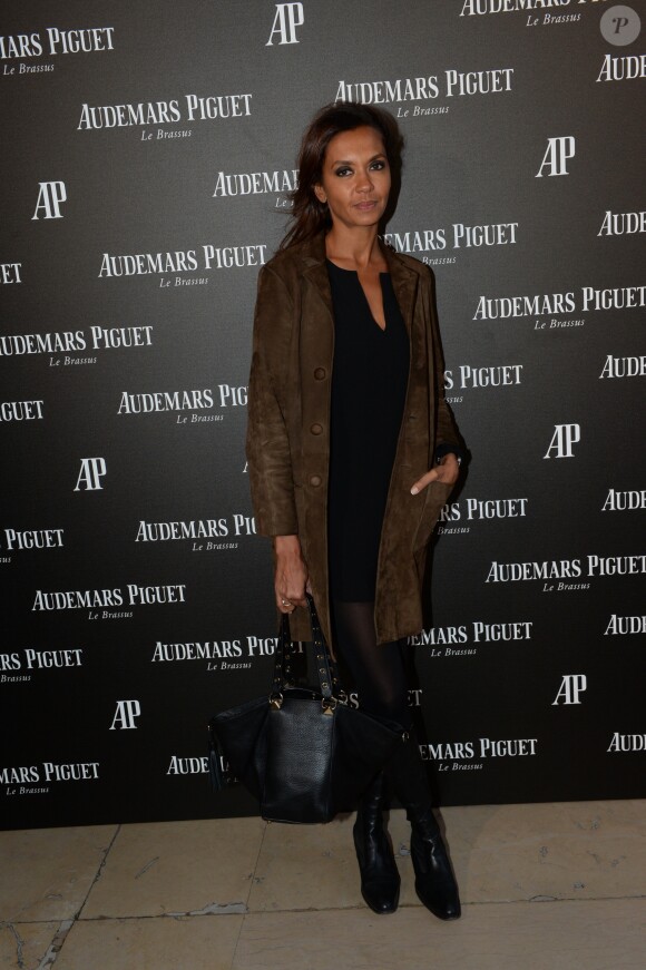 Semi-exclusif - Karine Le Marchand - Inauguration de la boutique Audemars Piguet, 15 rue Royale, et présentation de la nouvelle collection Royal Oak Yellow Gold, à Paris, le 26 mai 2016. © Rachid Bellak/Bestimage