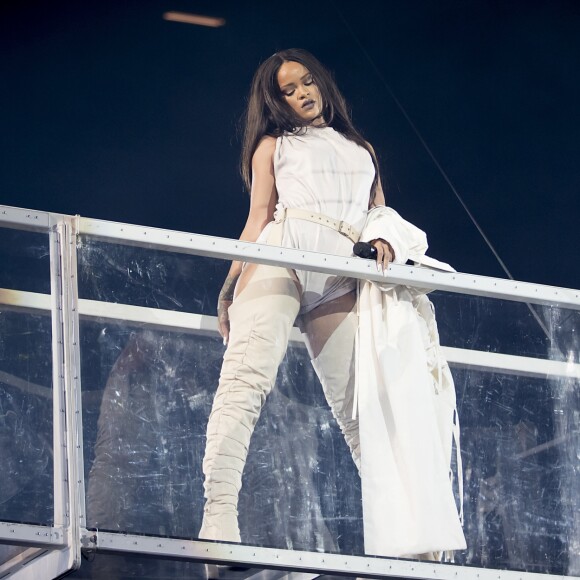 Rihanna en concert à Stockholm, le 4 juillet 2016.