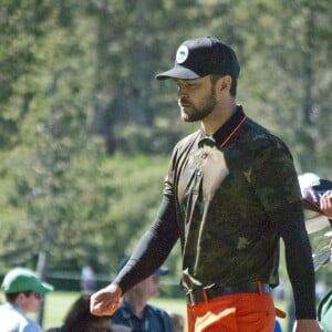 Justin Timberlake et Alfonso Riberio lors du tournoi de Golf spécial célébrités à South Lake Tahoe. Le 22 juillet 2016