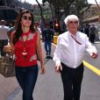 Bernie Ecclestone et sa femme Fabiana Flosi - People lors du Grand Prix de Formule 1 de Monaco, le 28 mai 2016.