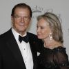 Roger Moore et sa femme Kristina Tholstrup - Dîner de Gala de la "Princess Grace Foundation Awards USA" au Palais de Monaco, le 5 septembre 2015.