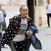 Miley Cyrus quitte les bureaux de Woody Allen à New York le 15 juin 2016.