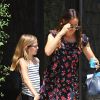 Jennifer Garner arrive à l'église avec ses enfants pour assister à la messe à Pacific Palisades le 24 juillet 2016.