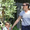 Jennifer Garner emmène son fils Samuel à l'église à Pacific Palisades, le 10 juillet 2016