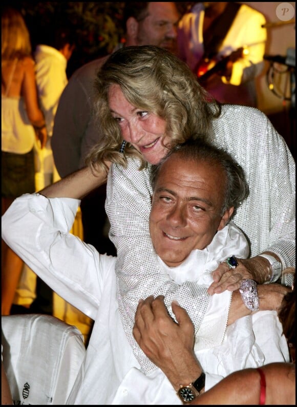 Fawaz Gruosi et Marta Marzotto au Billionaire en Sardaigne le 8 août 2005
