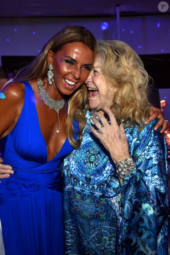Marta Marzotto à la soirée d'anniversaire "Love" pour les 63 ans de Fawaz Gruosi à l'hôtel Cala di Volpe à Porto Cervo, le 9 août 2015.
