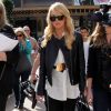 La mere de Lindsay Lohan, Dina, fait du shopping avec des amies a The Grove a Los Angeles. le 1er fevrier 2013