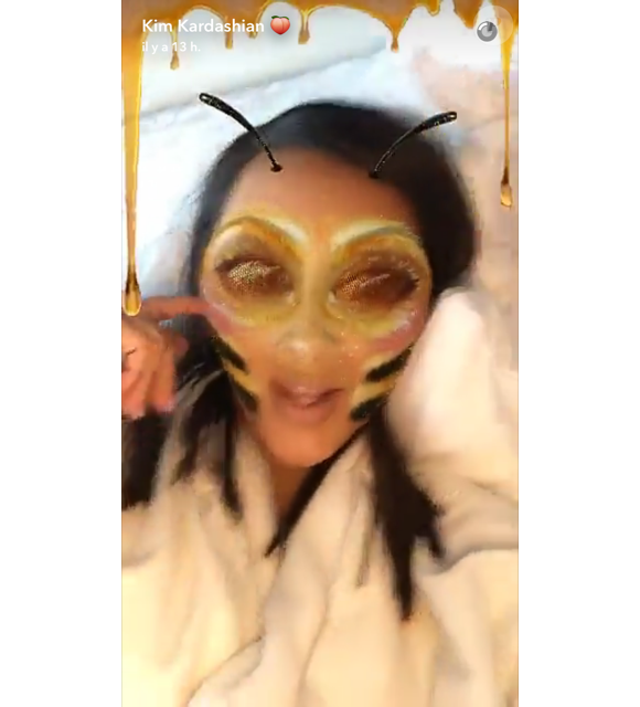 Kim Kardashian sur Snapchat le 31 juillet 2016