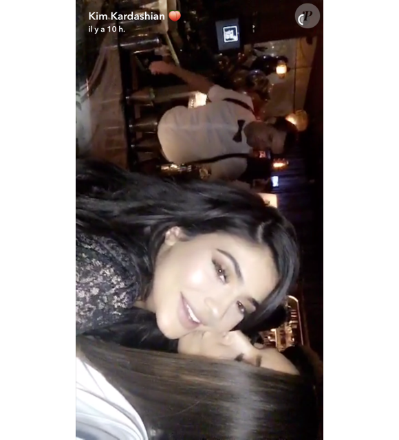 Kim Kardashian et Kylie Jenner sur Snapchat le 31 juillet 2016