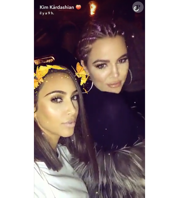 Kim et Khloé Kardashian sur Snapchat le 31 juillet 2016