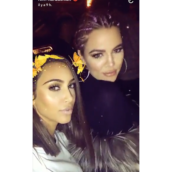 Kim et Khloé Kardashian sur Snapchat le 31 juillet 2016